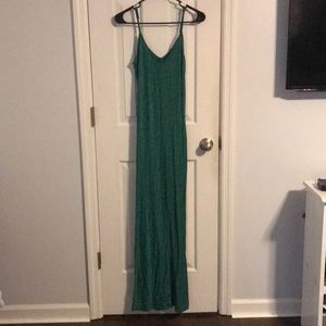 Green cotton dress